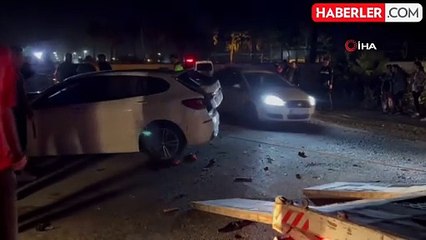 Park halindeki 2 araca çarpan sürücü kayıplara karıştı
