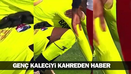 Annesinin ölüm haberini alan futbolcunun yürek burkan görüntüleri...