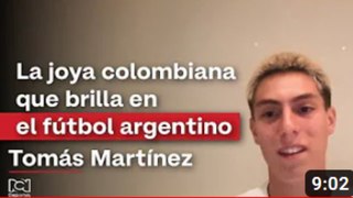 Tomás Martínez: la joya colombiana que brilla en el fútbol argentino