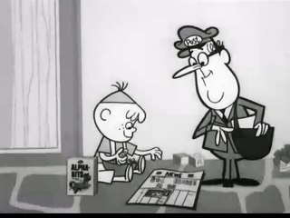 1960s Jack E Leonard Postman Alpha Bits TV commercial