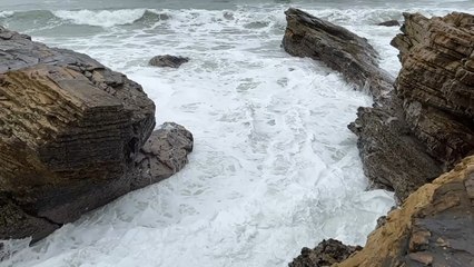 Spooner’s Cove, Los Osos, California -- Slow motion video V