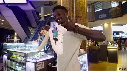 Turning Kenya's broken sneakers into wearable art