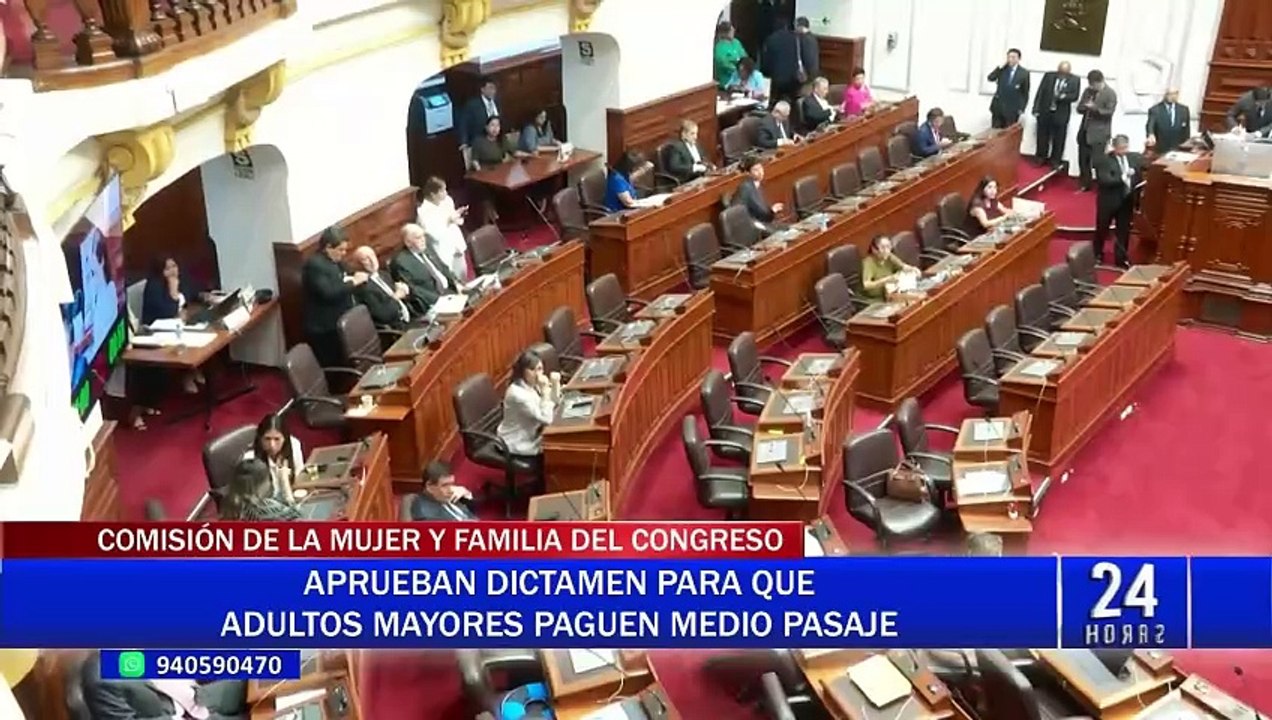 Congreso: aprueban descuento del 50% en pasajes para mayores de 70 años en transporte público
