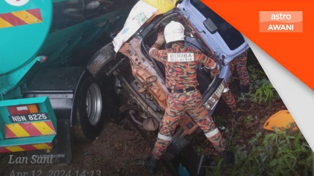 Ibu, bayi maut dalam kemalangan kereta bertembung lori tangki