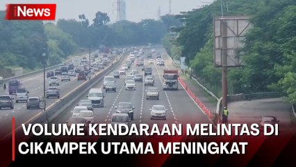 Volume Kendaraan Arus Balik di Tol Cikampek Utama Terus Meningkat Sejak Jum’at Malam