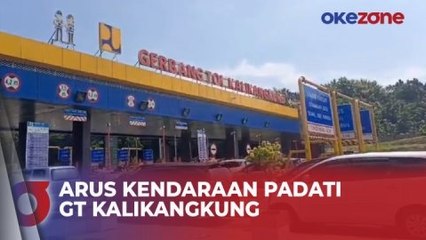 Arus Balik, Kendaraan Mulai Padati GT Kalikangkung di H+3 Lebaran 2024
