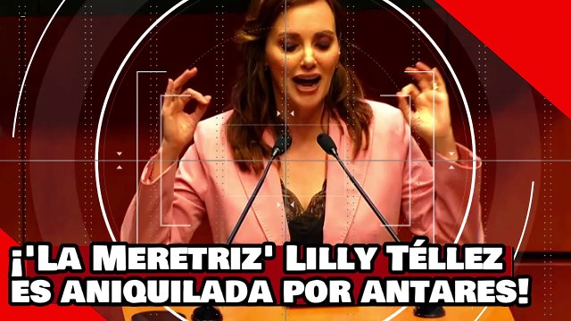 ¡VEAN! ¡la meretriz Lilly Téllez es brutalmente acabada por Antares por gritar como loca vs. morena!