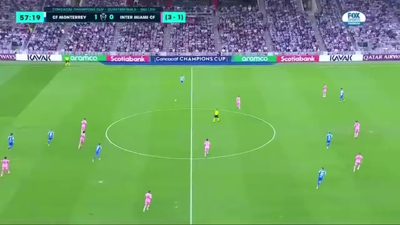 Resumen de la liga de campeones de la CONCACAF MONTERREY VS INTER DE MIAMI DE VUELTA