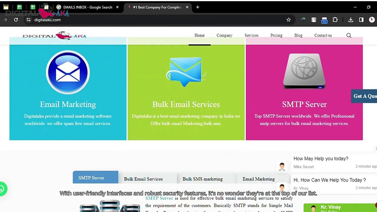 Best 5 SMTP Service Provider in India _ Improve Your Email Deliverability with Digitalaka