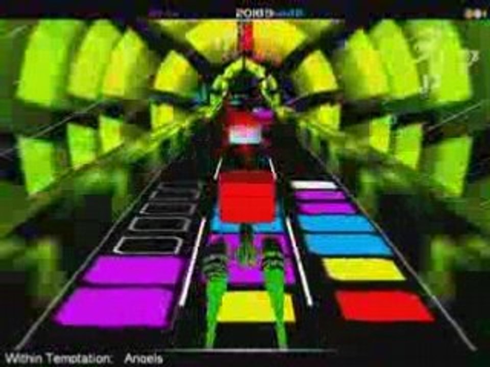 *Improved Audio* Audiosurf - Angels (Within Temptation)