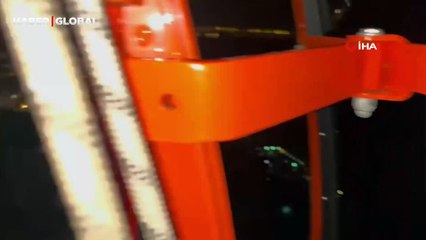 Antalya'da teleferik kazasında mahsur kalan vatandaşlar kurtarılmayı böyle bekledi