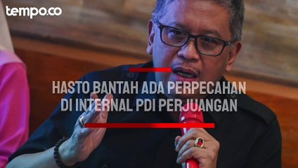 Hasto Bantah Ada Perpecahan di Internal PDI Perjuangan
