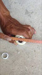 creative craftsman makes a fountain from lights