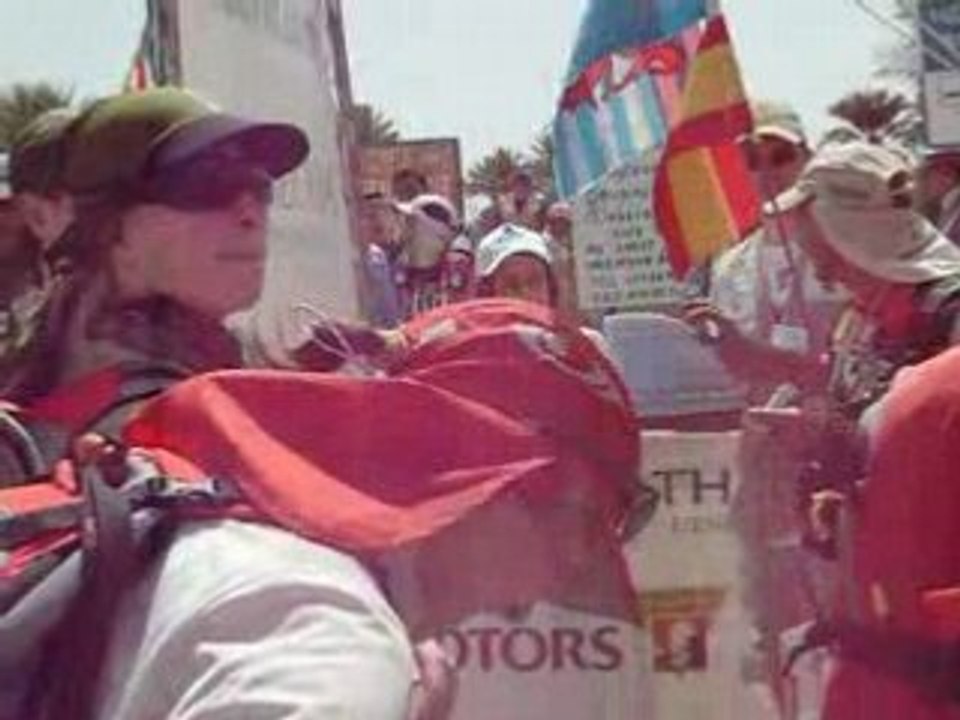 Marathon des sables 2008 - Arrivée de Marianne