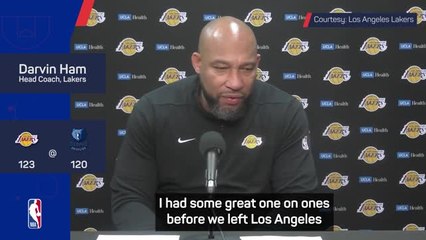 We'll refill their cup - Ham relaxed on LeBron and AD's 40-minute night
