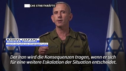 Israel droht Iran im Falle eines Angriffs mit "Konsequenzen"
