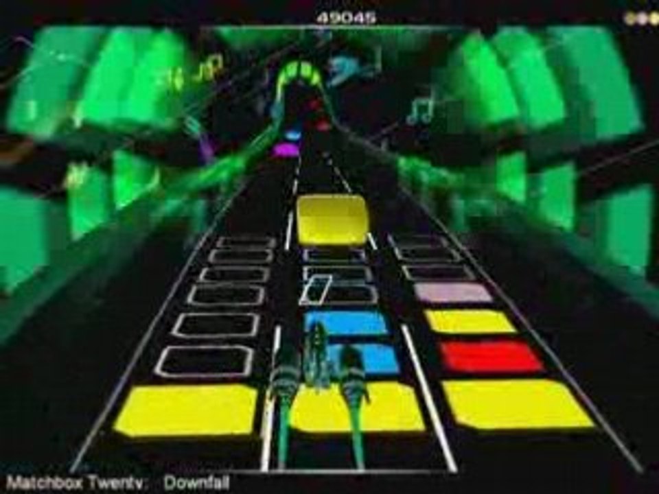 *Improved Audio* Audiosurf - Downfall (Matchbox Twenty)