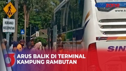 Terjadi Lonjakan Arus Balik Mudik di Terminal Kampung Rambutan