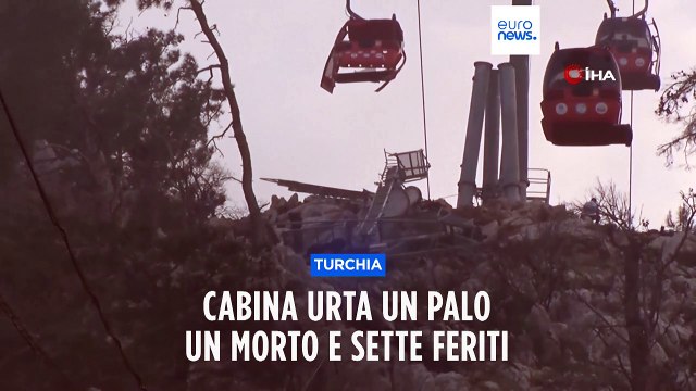 Turchia, incidente in funivia: un morto e sette feriti, passeggeri bloccati per circa un giorno