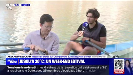 Reims: à l'entraînement avec le champion d'aviron Alexandre Jolard