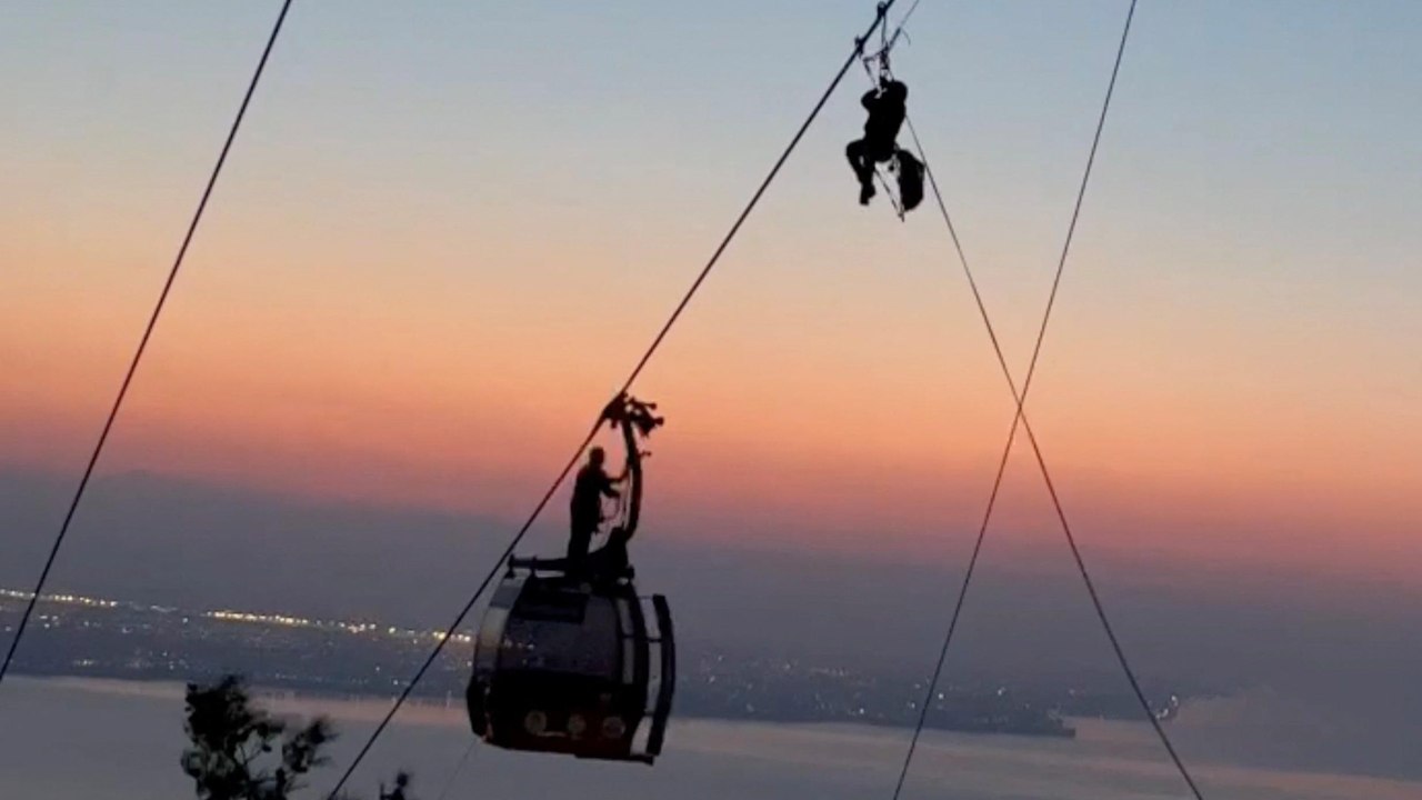 Turquie : 174 personnes coincées dans un téléphérique hélitreuillées par les secours