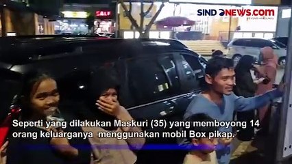 Pria Ini Nekat Boyong 14 Orang Keluarga Mudik Pakai Mobil Box