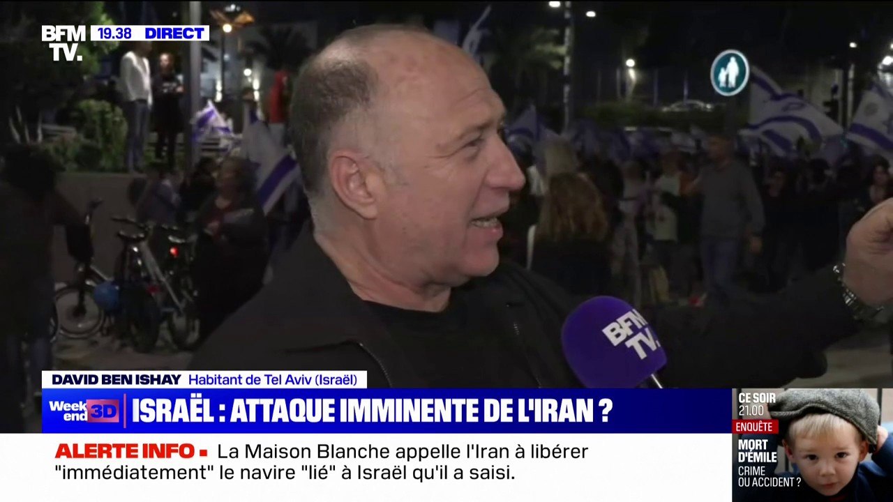 Menaces iraniennes contre Israël: "Il n'y a pas de panique parmi les citoyens, même s'il y a une inquiétude", confie cet habitant de Tel Aviv