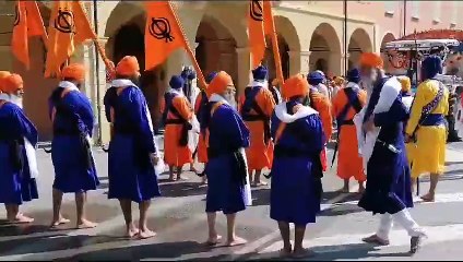 La festa degli insiani Sikh a Novellara