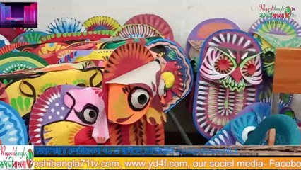 বাংলা নববর্ষ ১৪৩১,মঙ্গল শোভাযাত্রার শেষ প্রস্তুতিতে ঢাকা বিশ্ববিদ্যালয়ের চারুকলা