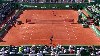 Скачать видео: Monte Carlo - Casper Ruud s’offre Novak Djokovic