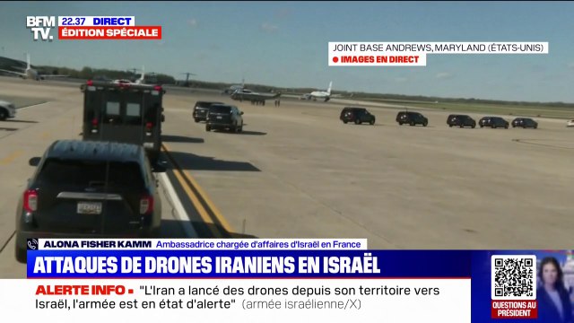 Attaque de drones iraniens sur Israël: On essaie d'intercepter ces drones, le plus loin possible des territoires israéliens , affirme l'ambassadrice Alona Fisher Kamm