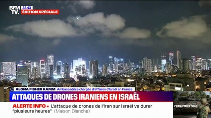 Attaque de drones iraniens sur Israël: "Israël va se défendre" et n'exclut pas "une défense active", selon l'ambassadrice Alona Fisher Kamm