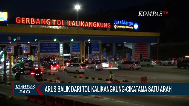 Antisipasi Puncak Arus Balik, Tol Kalikangkung-Cikatama Berlakukan Satu Arah