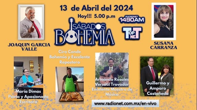 Sábados de Bohemia 13 de abril 2024