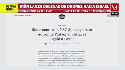 Estados Unidos emite un comunicado ante los ataques contra Israel
