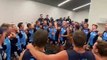 Eaglehawk celebrates round 1 win over Golden Square.