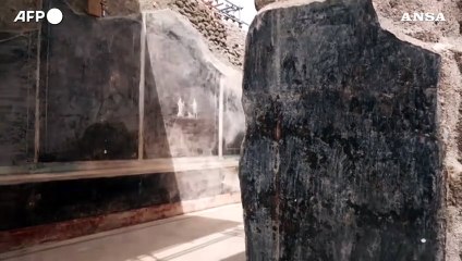 A Pompei riportato alla luce un salone raffigurante la guerra di Troia