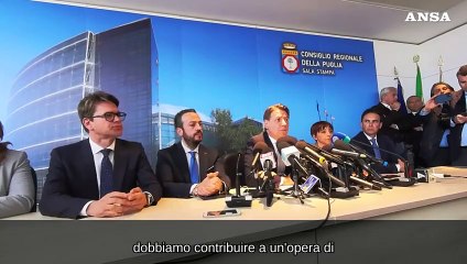 Puglia, Conte: "Rimettiamo tutte le deleghe in Giunta"