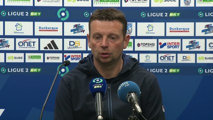 Stéphane Dumont après la victoire obtenue à Dunkerque (1-0) 2023-24