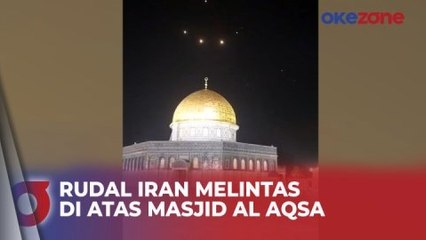 Download Video: Detik-Detik Rudal Iran Melintas di Atas Masjid Al Aqsa