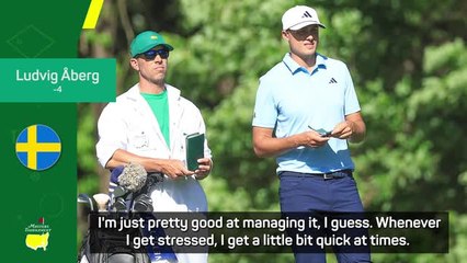 Golf does stress me out! Åberg ready for Masters final round