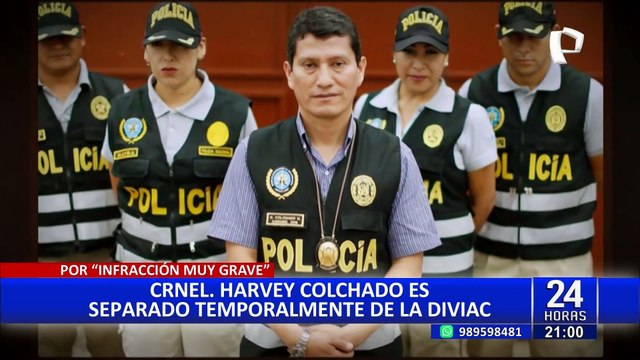 Harvey Colchado fue separado temporalmente de la jefatura de la Diviac por proceso disciplinario