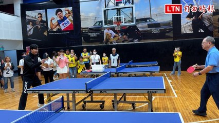 江宏傑回歸高雄，攜手血友病友打桌球🏓
