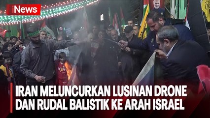 Puluhan Drone dan Rudal Balistik Iran Menyerang Israel