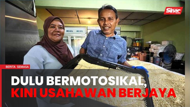 Dulu berniaga guna motosikal, kini miliki kilang sendiri