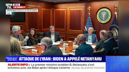 Attaque de l'Iran sur Israël: Joe Biden a appelé Benjamin Netanyahu pour lui affirmer le soutien "inébranlable" des États-Unis