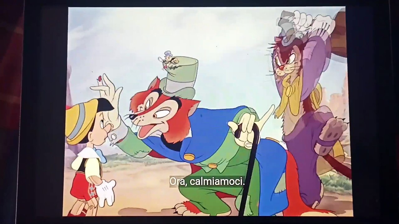Pinocchio(1940) scena divertente del gatto e della volpe