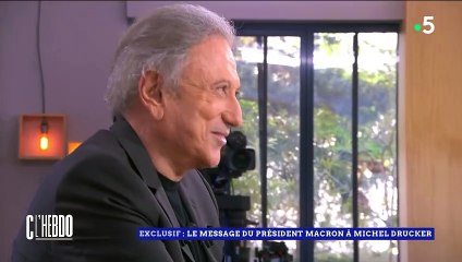 Emmanuel Macron adresse un message émouvant à Michel Drucker dans "C l'hebdo"