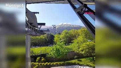 Bursa’nın Uludağ eteklerinde yangın