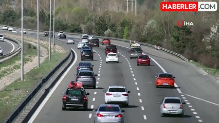 Tatilin son gününde TEM'in Bolu geçişinde trafik akıcı